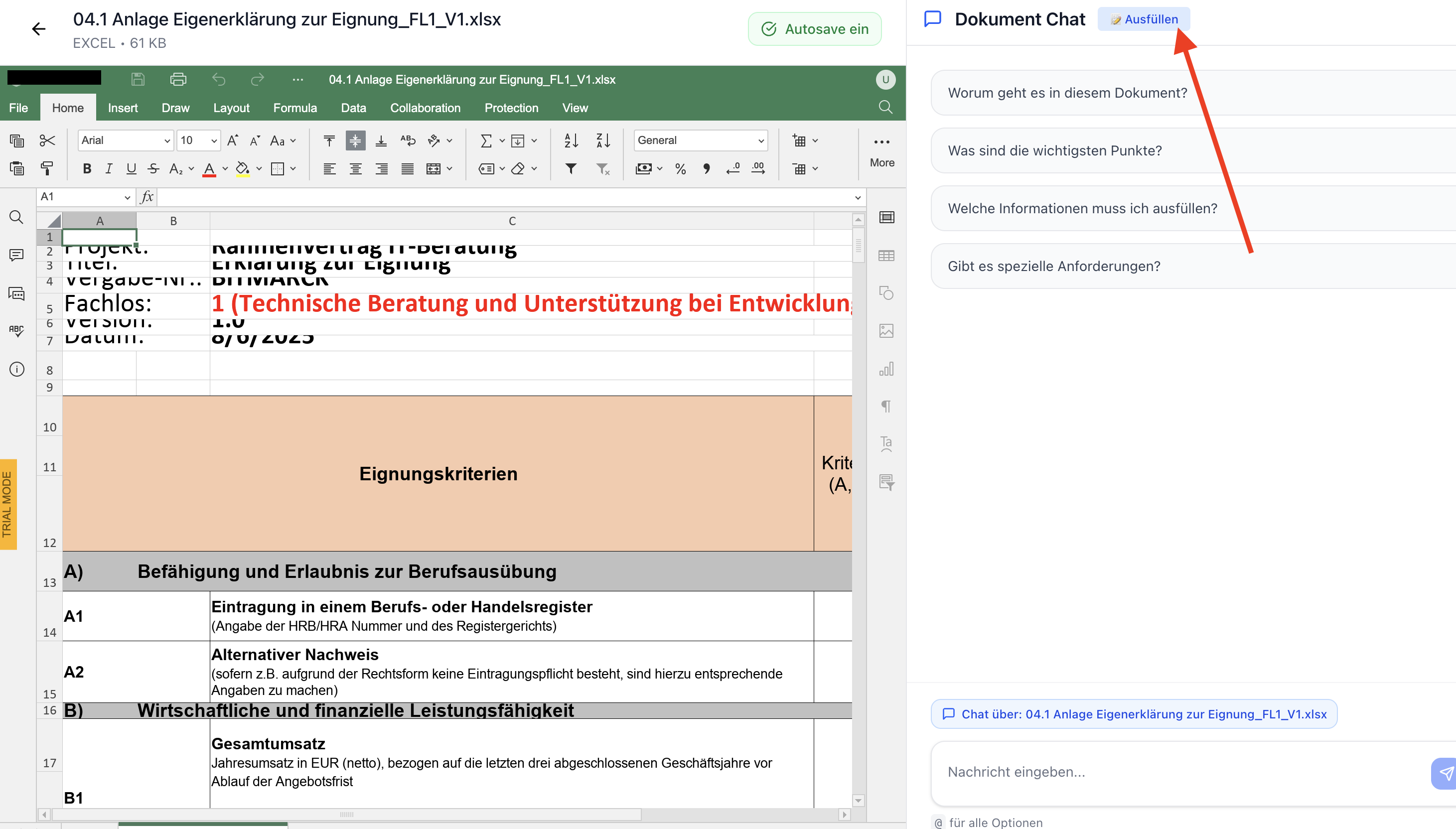 BidFix Dokumente ausfüllen - Ein-Klick Automatisierung für alle Dokumenttypen