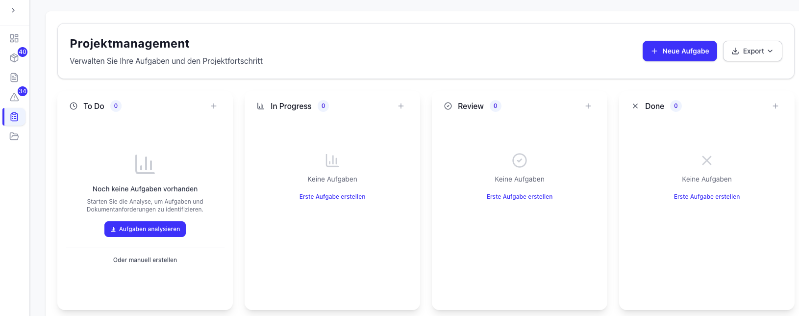 BidFix Projektmanagement - Zentrale Koordination aller Beteiligten